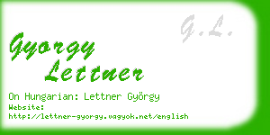 gyorgy lettner business card