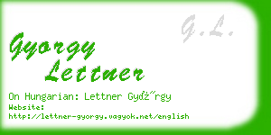 gyorgy lettner business card